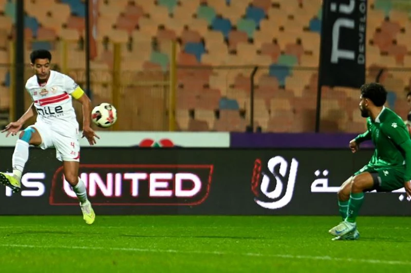 عمر جابر خلال مباراة الزمالك والاتحاد السكندري